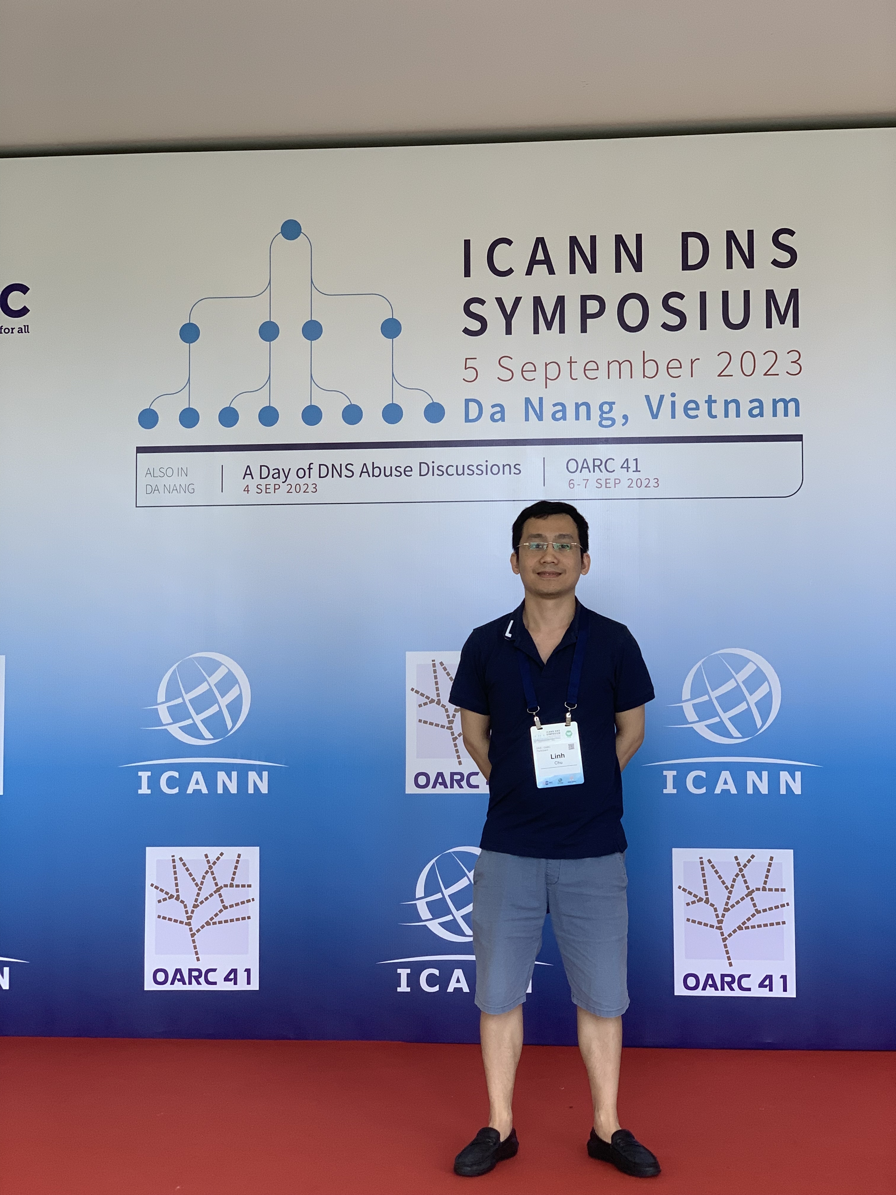 Chu Tuan Linh at the ICANN DNS Symposium in Da Nang